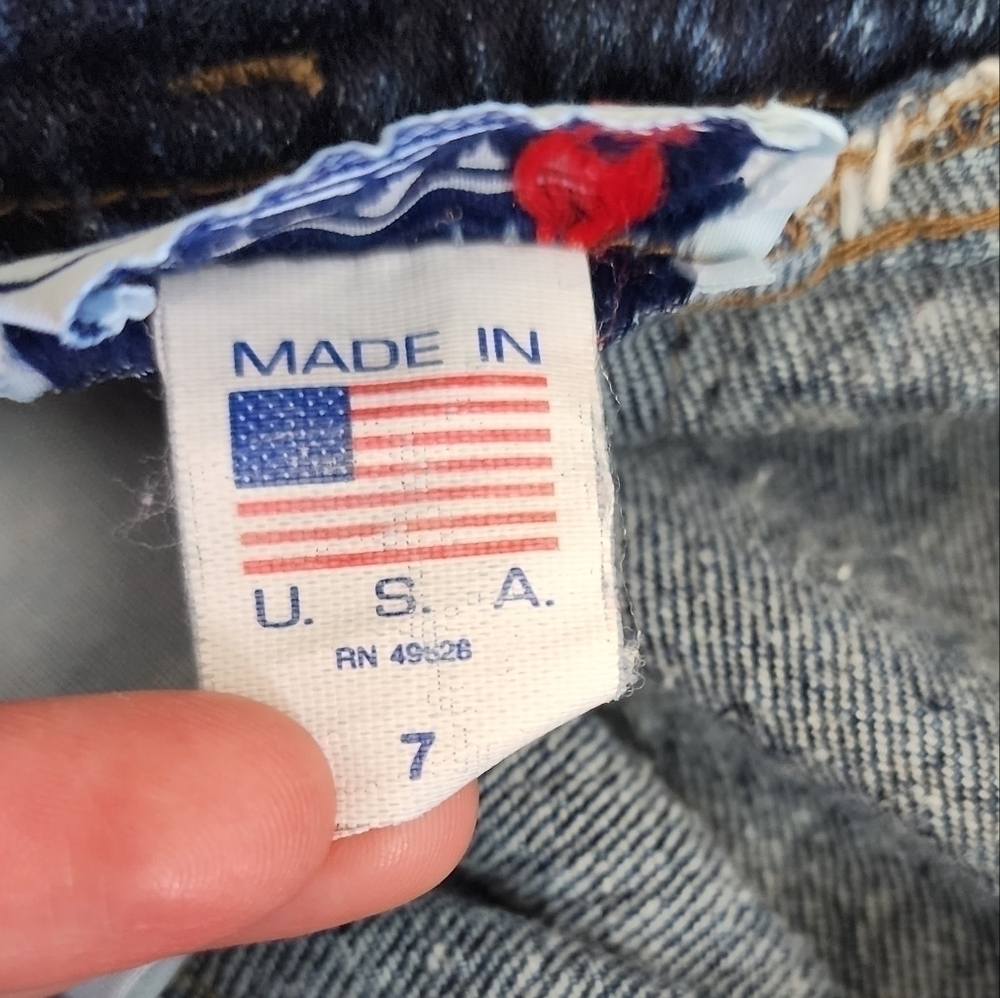 Vintage Zena Highwaisted Yoke Mom Jeans | No rear pockets | size 7 USA Made - Picture 5 of 5